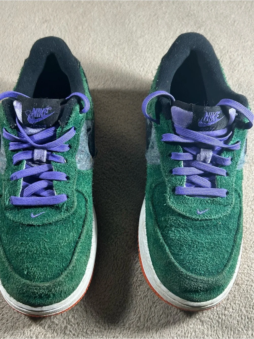 Nike Air Force 1 LV8 NN GS Shoes Youth 2.5Y Green Purple Orange DQ7588-300